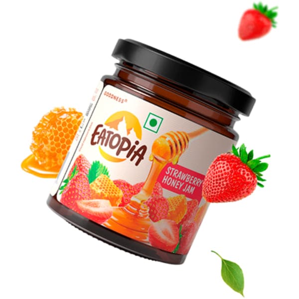 Eatopia Strawberry Honey Jam, 240g