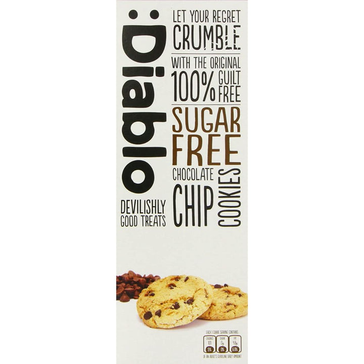 Diablo Sugar Free Chocolate Chip Cookies, 150g