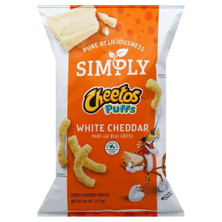 Cheetos Simply White Cheddar Puffs, 226.8g