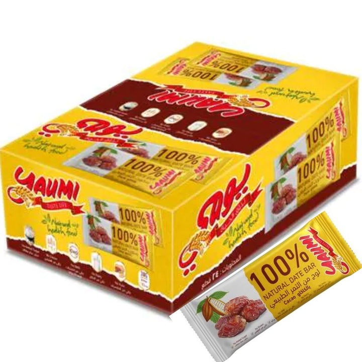 Yaumi Date Bars, With Cocoa, (Gluten Free), 24 ? 30g