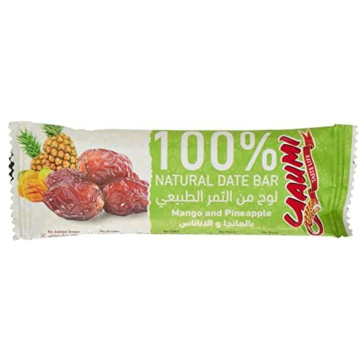 Yaumi Date Bar With Mango & Pineapple (Gluten Free), 24 x 30g