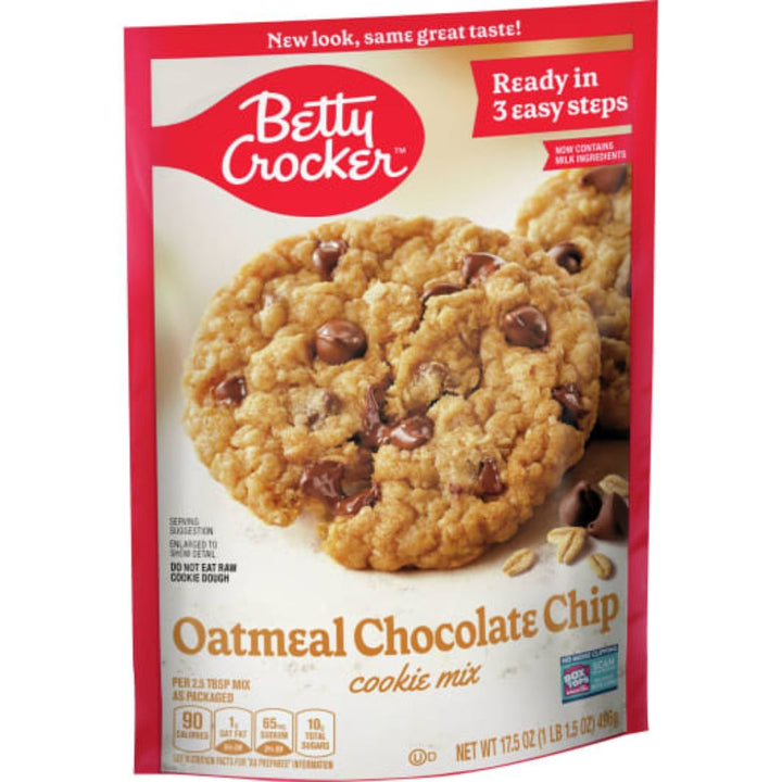 Betty Crocker Oatmeal Chocolate Chip Cookie Mix, 496g