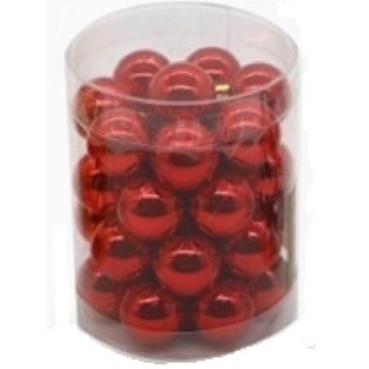 Christmas Tree Balls Ornaments, Red, 2.5cm, 32Pc