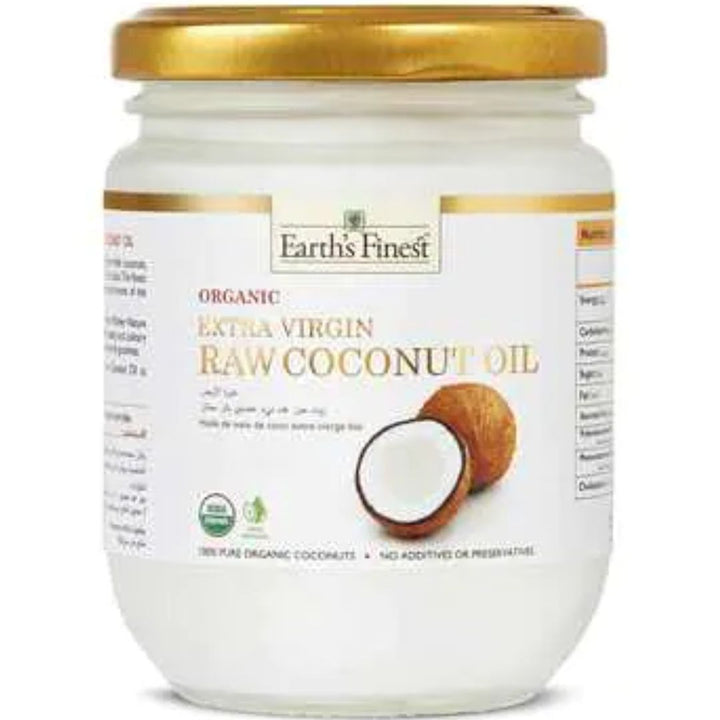 Earths Finest Organic Extra Virgin Raw Coconut Oil, 200ml