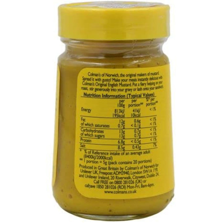 Colman's Mustard Original English Jar, 100g