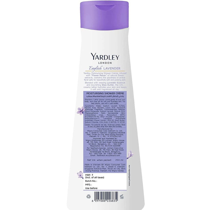 Yardley Shower Creme English Lavender, 250ml