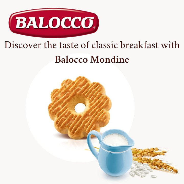 Balocco Mondine Classic Italian Shortbread Breakfast Biscuits, 350g