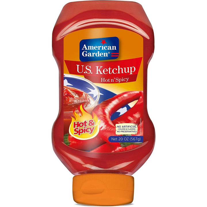 American Garden U.S Ketchup Hot `n` Spicy, 567g