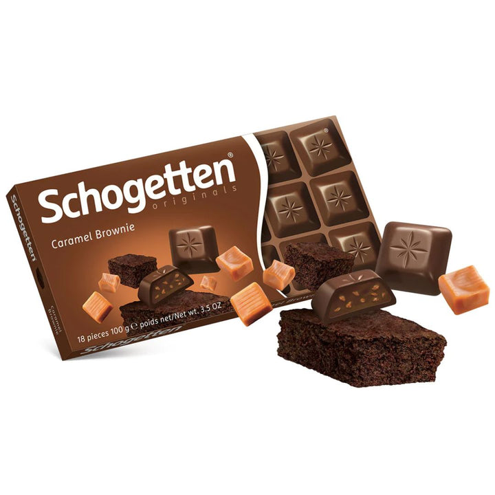 Schogetten Chocolate, Caramel Brownie, 100gm