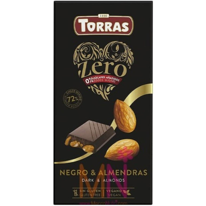 Torras Chocolate Negro Almendras (Dark & Almonds), 150g