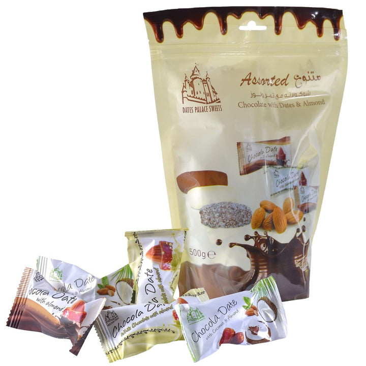 Dates Palace Sweets Chocolate with Dates and Almond, 500g