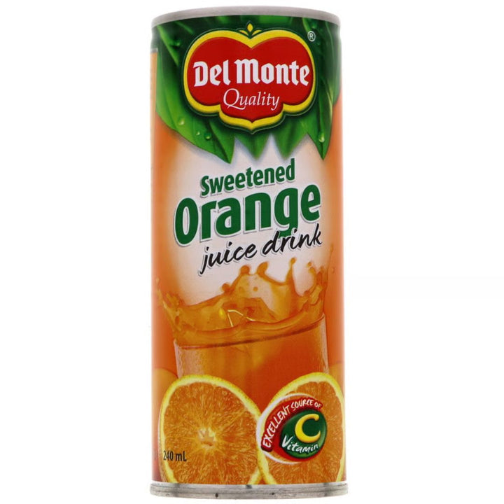 Del Monte Sweetened Orange Juice, 240ml