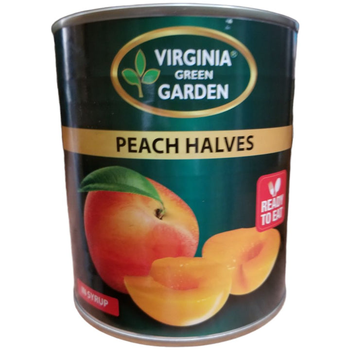 Virginia Green Garden Peach Halves In Syrup, 425g