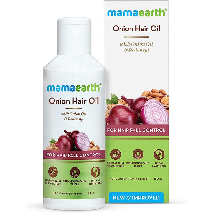 Mamaearth  Onion Hair Oil for Hair Regrowth & Hair Fall Control, 150ml