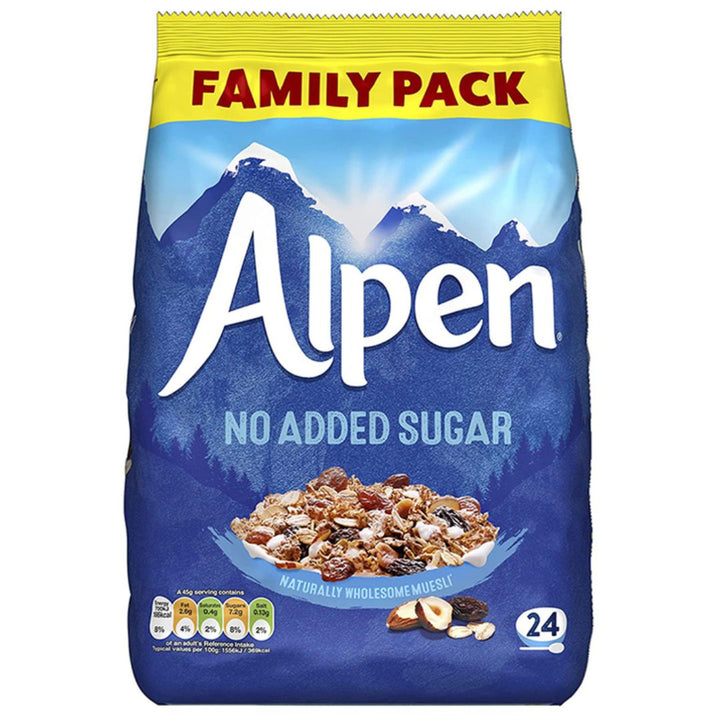 Alpen No Added Sugar Family Pack Muesli, 1.1 Kg