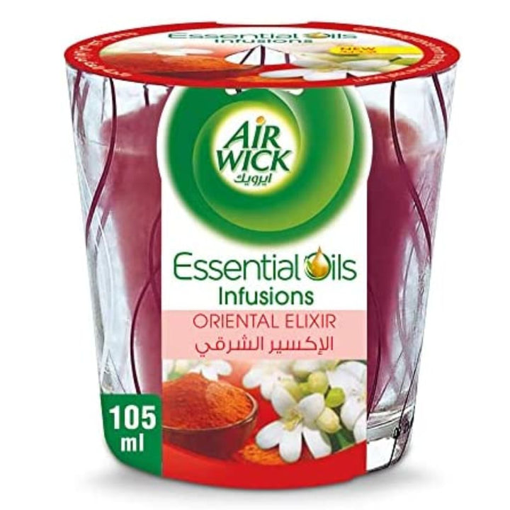 Air Wick Essential Oils Infusion Oriental Elixir Scented Candle, 105ml