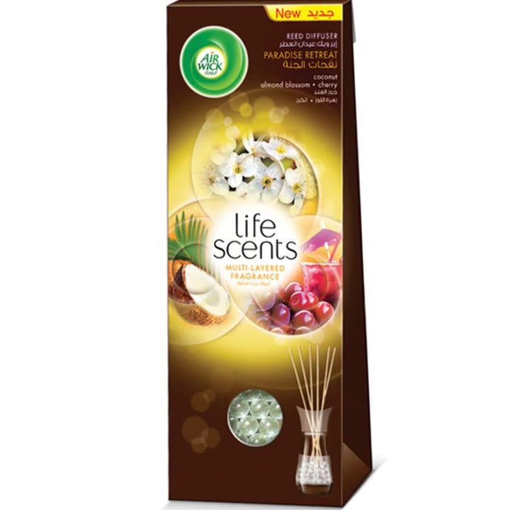 Airwick Life Scents Reed Diffuser Paradise Retreat, 30ml