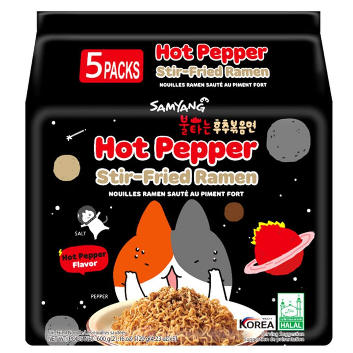 Samyang Hot Pepper Stir-Fried Ramen, 600g