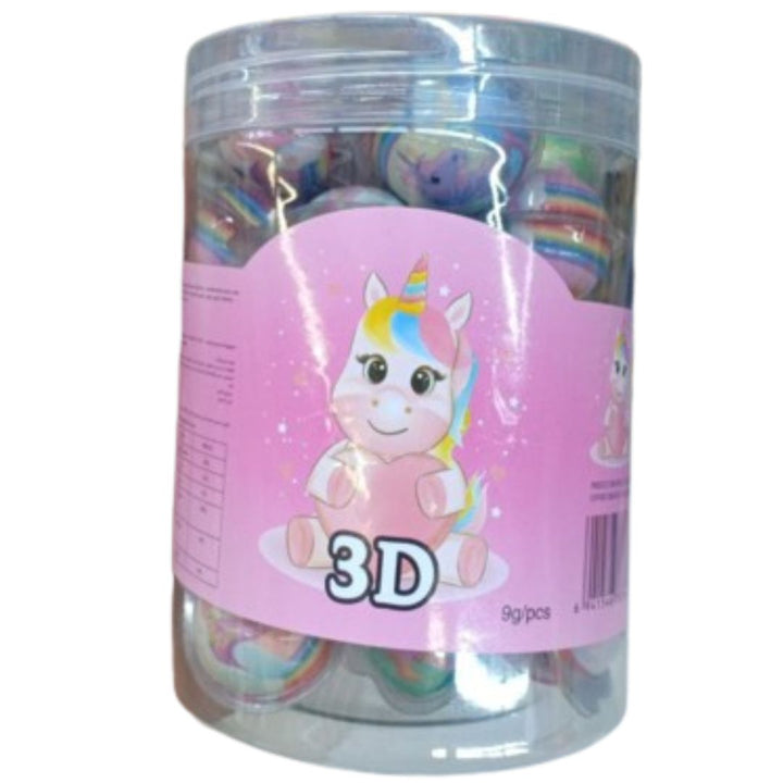 3D Unicorn Gummy, 30Pcs