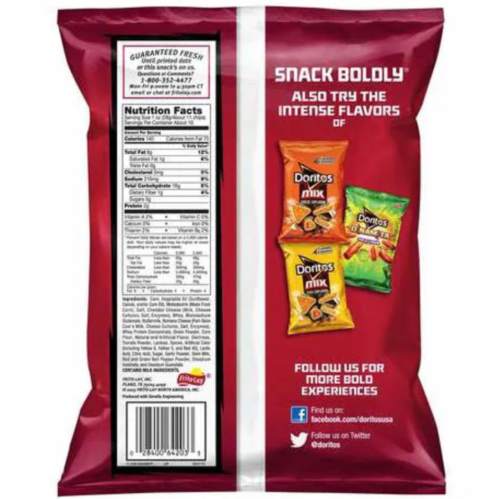 Doritos Nacho Cheese Tortilla Chips, 92g