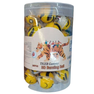 3D Bursting Ball Tiger Gummy, 30Pcs