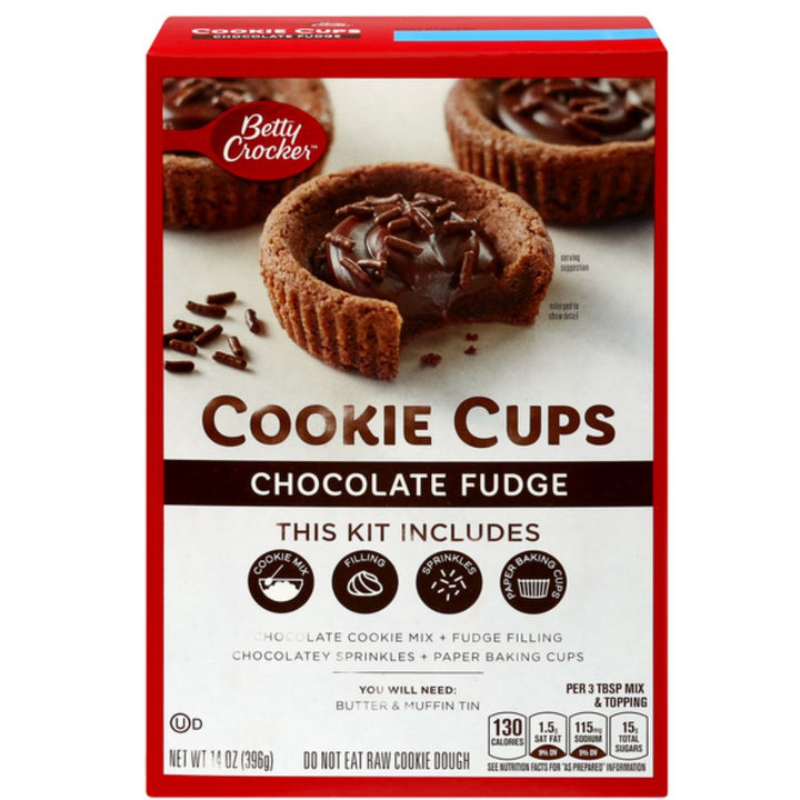 Betty Crocker Cookie Cups Kit Chocolate Fudge, 396g