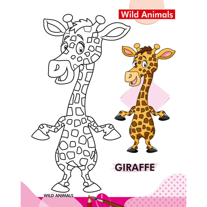 2 in 1 Copy to Colour Wild and Domestic Animals