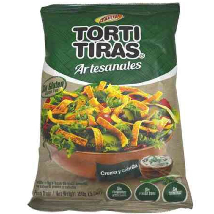 Yaesta Artisan Tortitiras Cream And Onion Flavoured Snacks, 150g