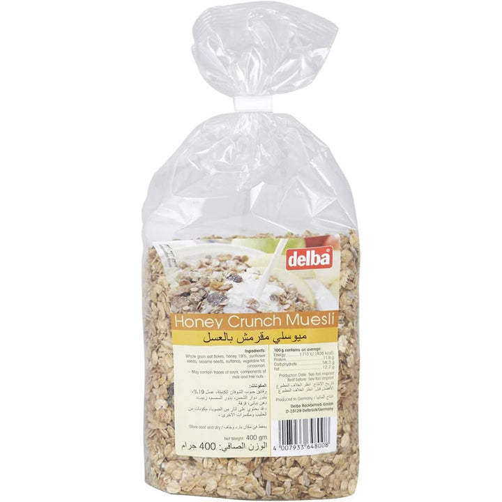 Delba Honey Crunch Muesli, 400g