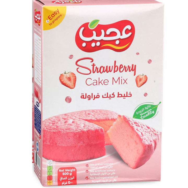 Ajeeb Cake Mix Strawberry, 500g