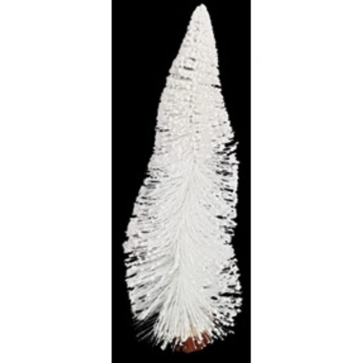 White Bottle Brush Xmas Tree, Dense, 30cm