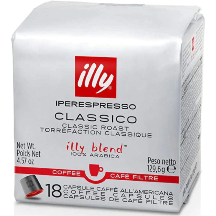 Illy Iperespresso Classico Roast Cafe Filter Coffee Capsule 126.9g(18 Capsule)