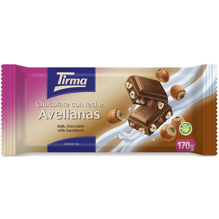 Tirma Milk Chocolate With Hazelnuts,170g