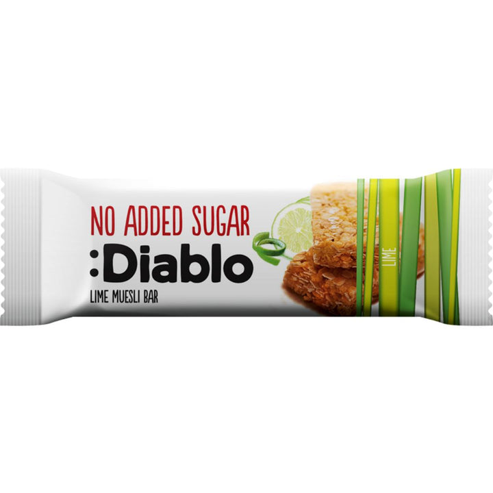 Diablo No Added Sugar Lime Muesli Bar, 30g