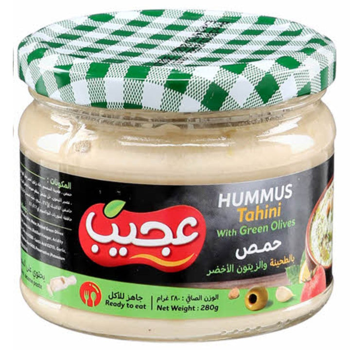 Ajeeb Hummus Tahini With Green Olives, 280g