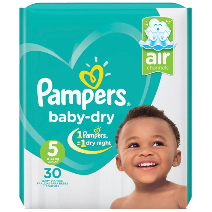 Pampers Baby-Dry Diaper Size 5 Junior, 30 Pants