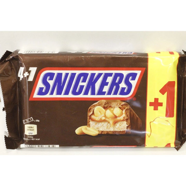 Snickers 4+1 Chocolate Bar, 250g