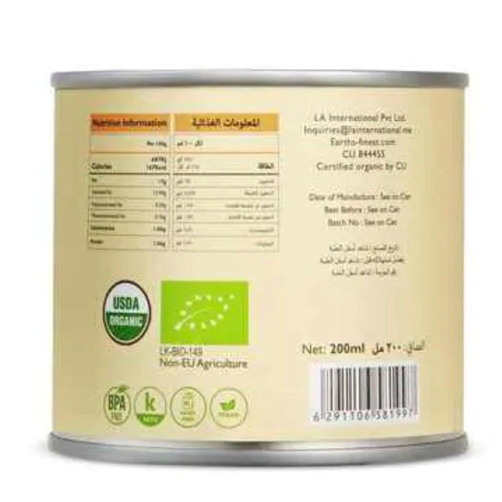 Earths Finest Organic Coconut Milk, 200ml