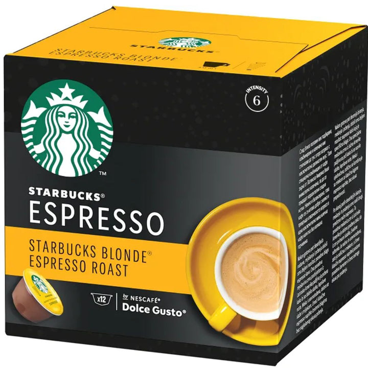 Starbucks Blonde Espresso Roast Coffee 12 Capsules, 66g