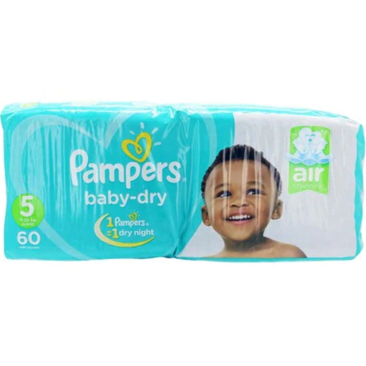 Pampers Baby-Dry Diapers Size 5, 60 Count