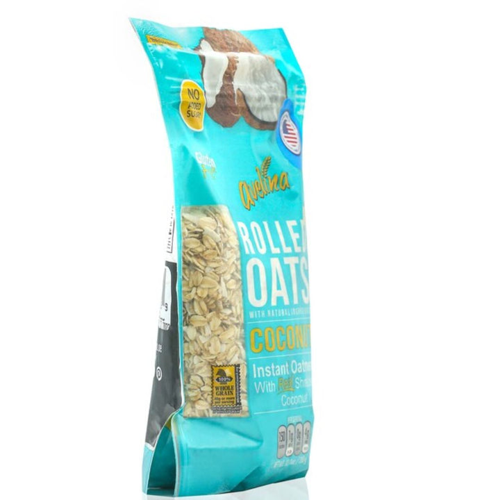 Avelina Instant Rolled Oats with Coconut Flakes and Flavor, 350g