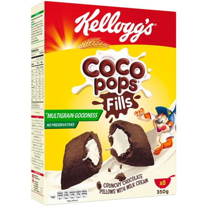 Coco Pops Crunchy Chocolate Pillows With Milk Cream, 350g