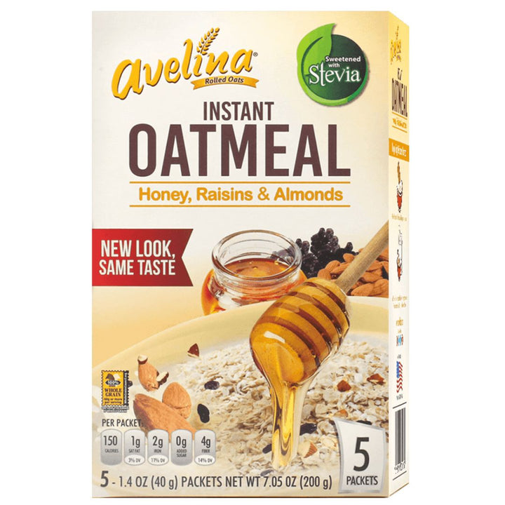 Avelina Oatmeal Honey Raisins And Almonds, 200g