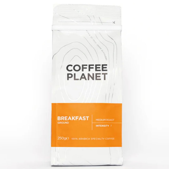 Coffee Planet Breakfast Ground Coffee, 250g