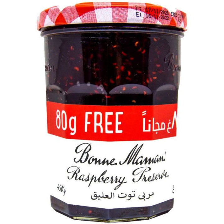 Bonne Maman Raspberry Preserve Jam, 450g