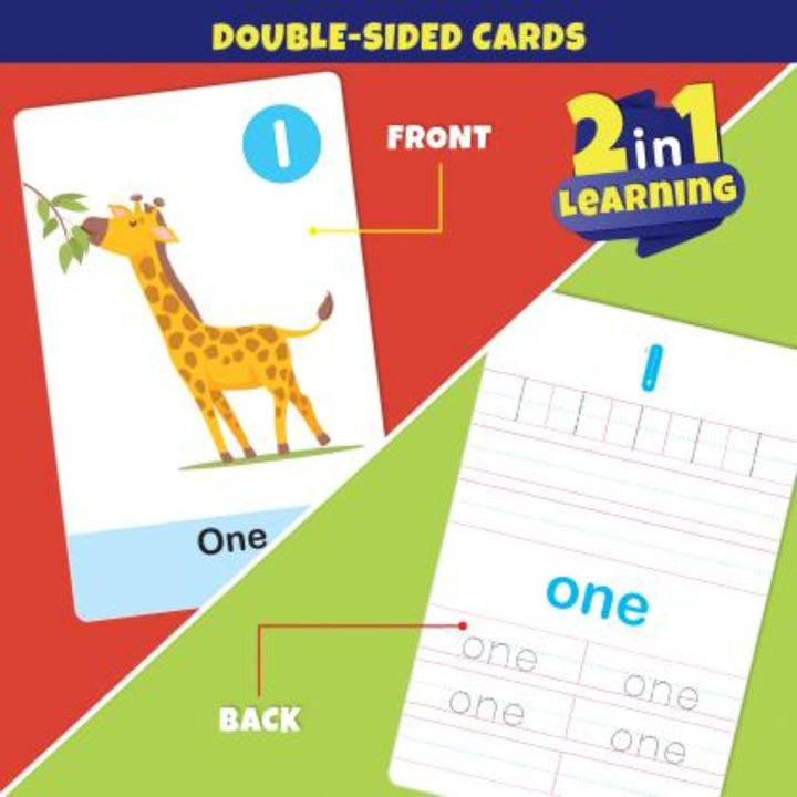 Write & Wipe Jumbo 32 Flash Cards (With Marker Pen) - Numbers