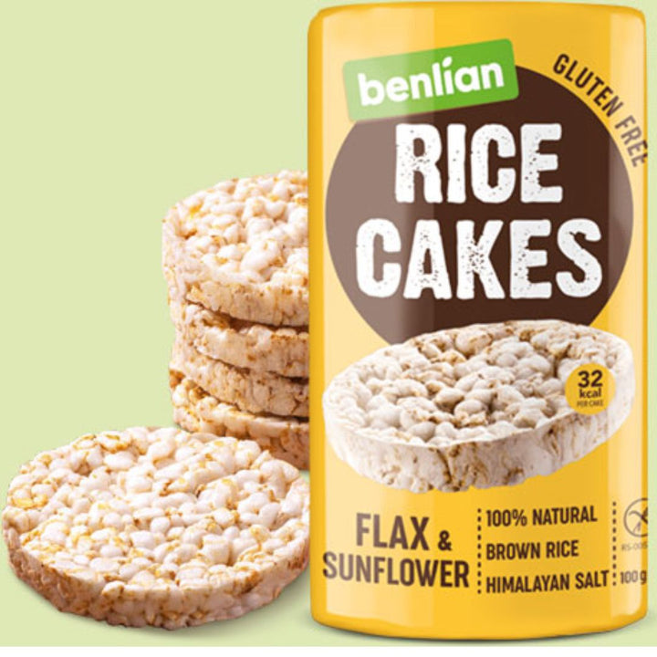 Benlian Flax And Sunflower Seeds Rice Cakes, 100g