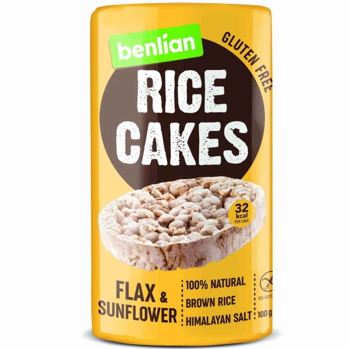 Benlian Flax And Sunflower Seeds Rice Cakes, 100g