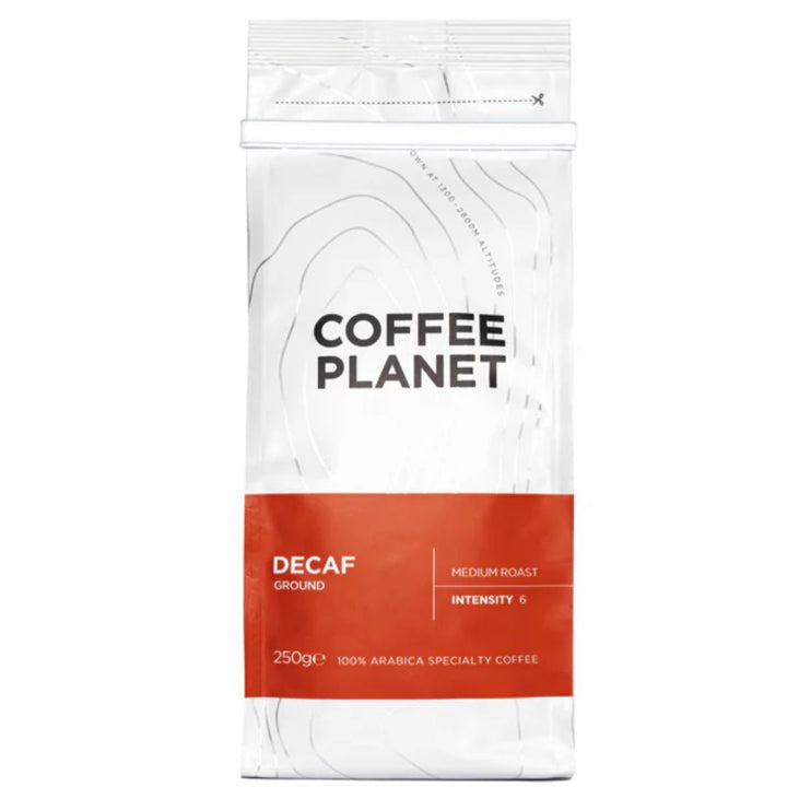 Coffee Planet Decaf Ground Coffee, 250g