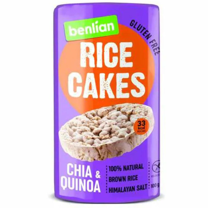 Benlian Chia And Quinoa Rice Cakes, 100g